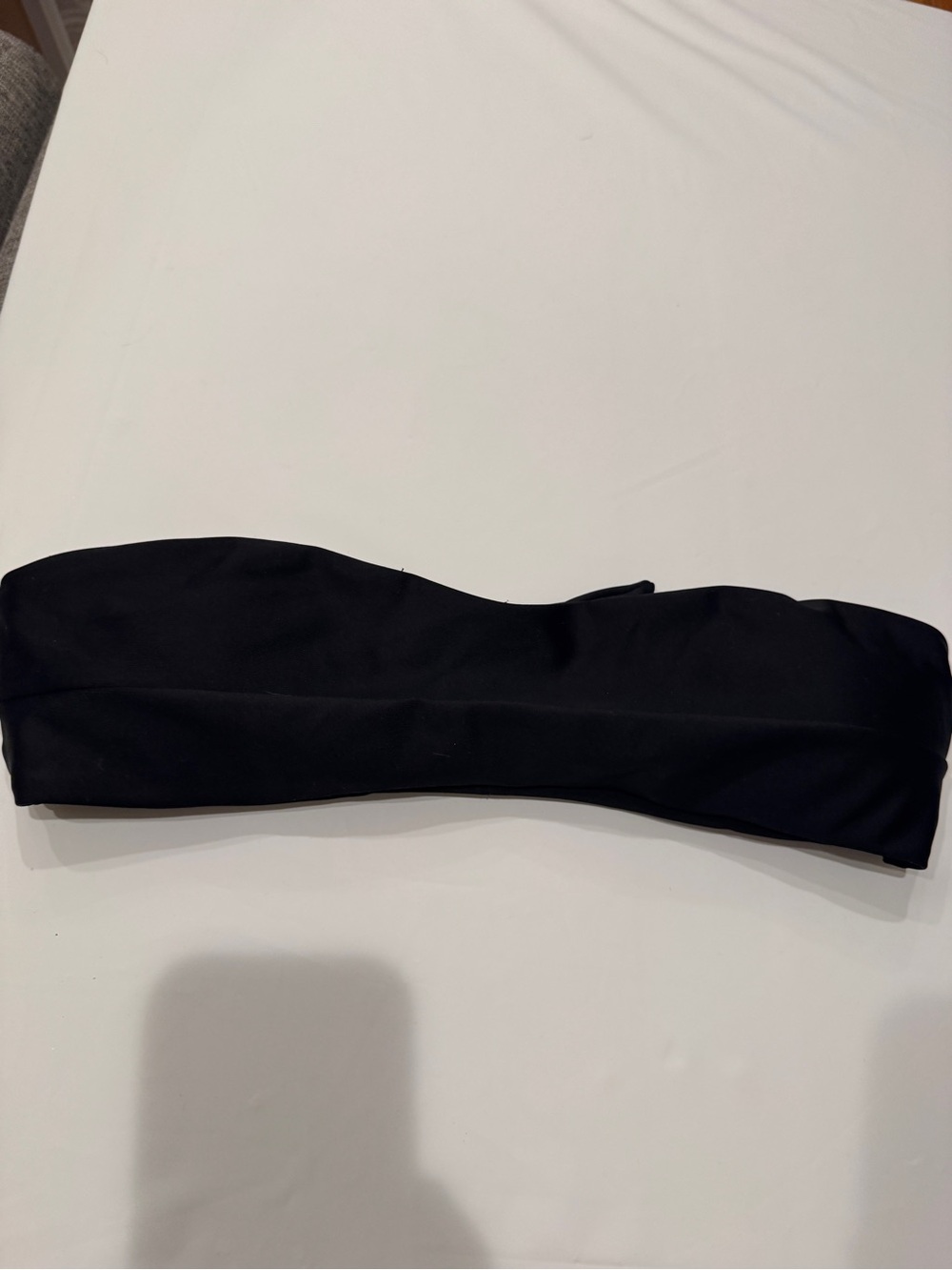Zaful Black Strapless Bandeau Bikini Top